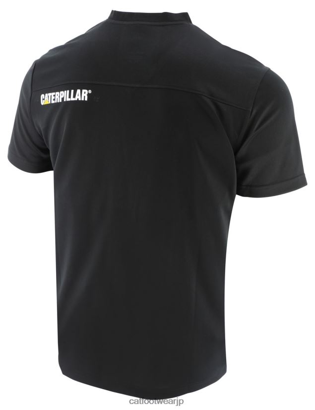 クールマックス半袖Tシャツ 黒 男性 N2JB0V218 Caterpillar |トップス＆アウター